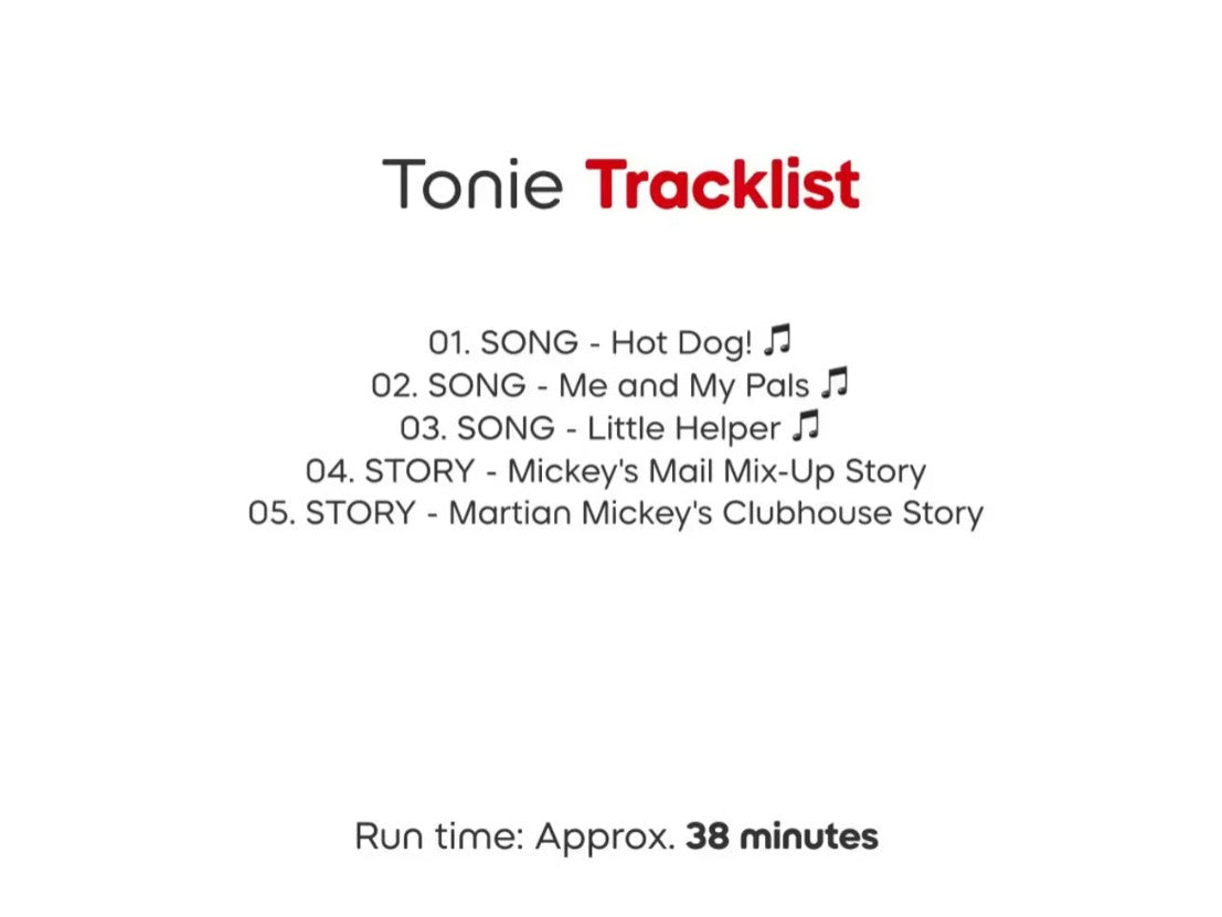 Tonies - Disney Junior Mickey Mouse Club House