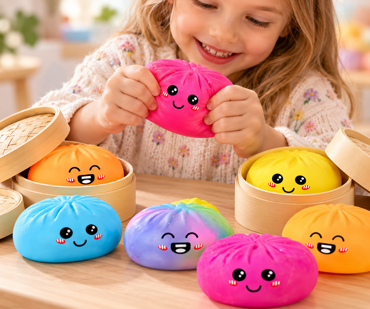 Sensory Neon Bao Bun Maltose Dumpling 8.5cm