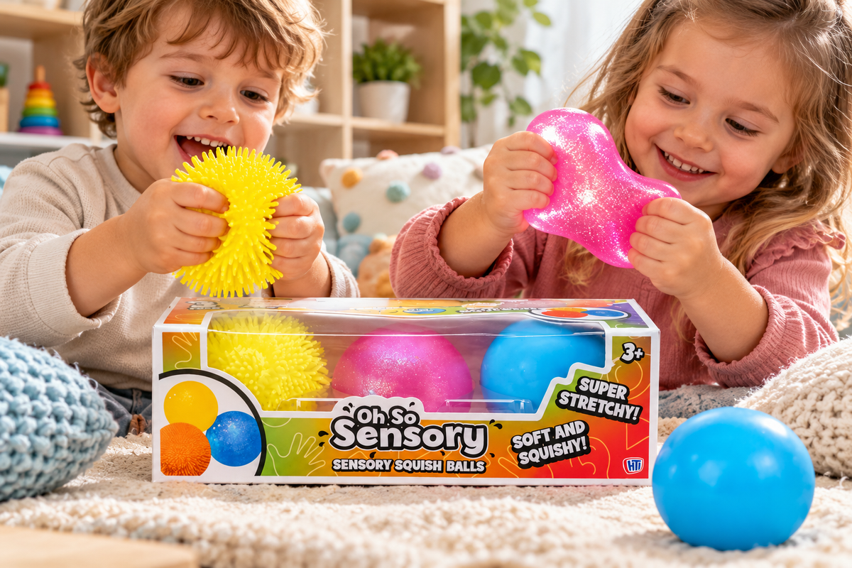 Oh so sensory squish balls, pack of 3