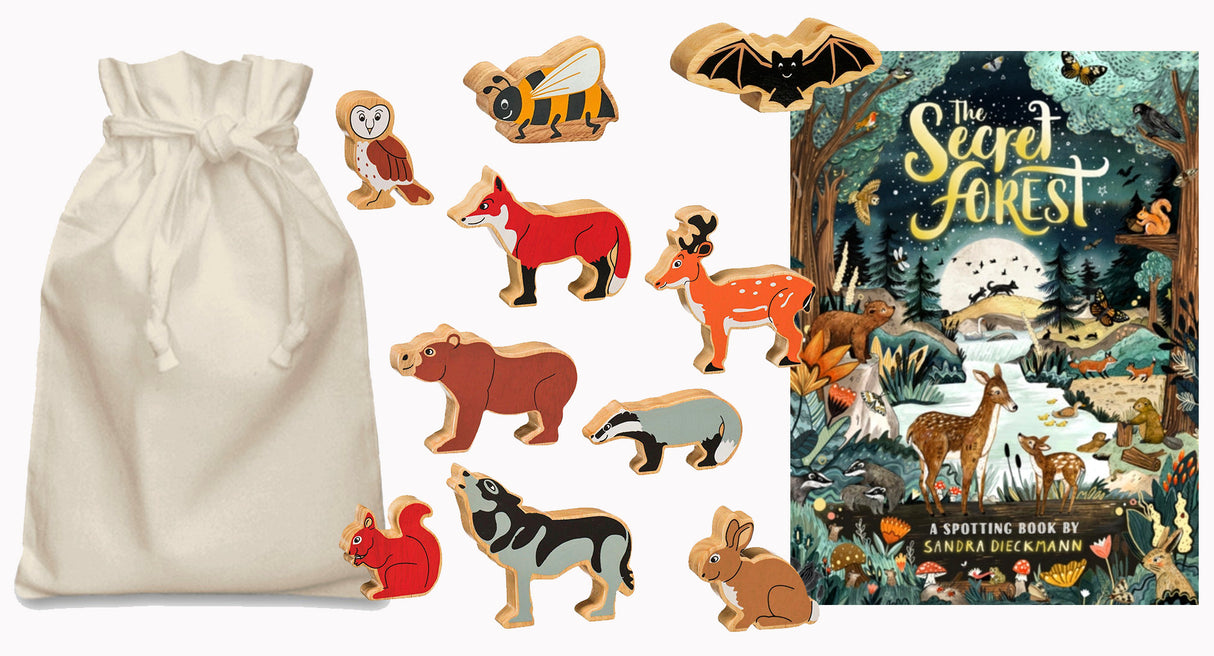 The Secret Forest Story Sack – Nature Book with Lanka Kade Animals