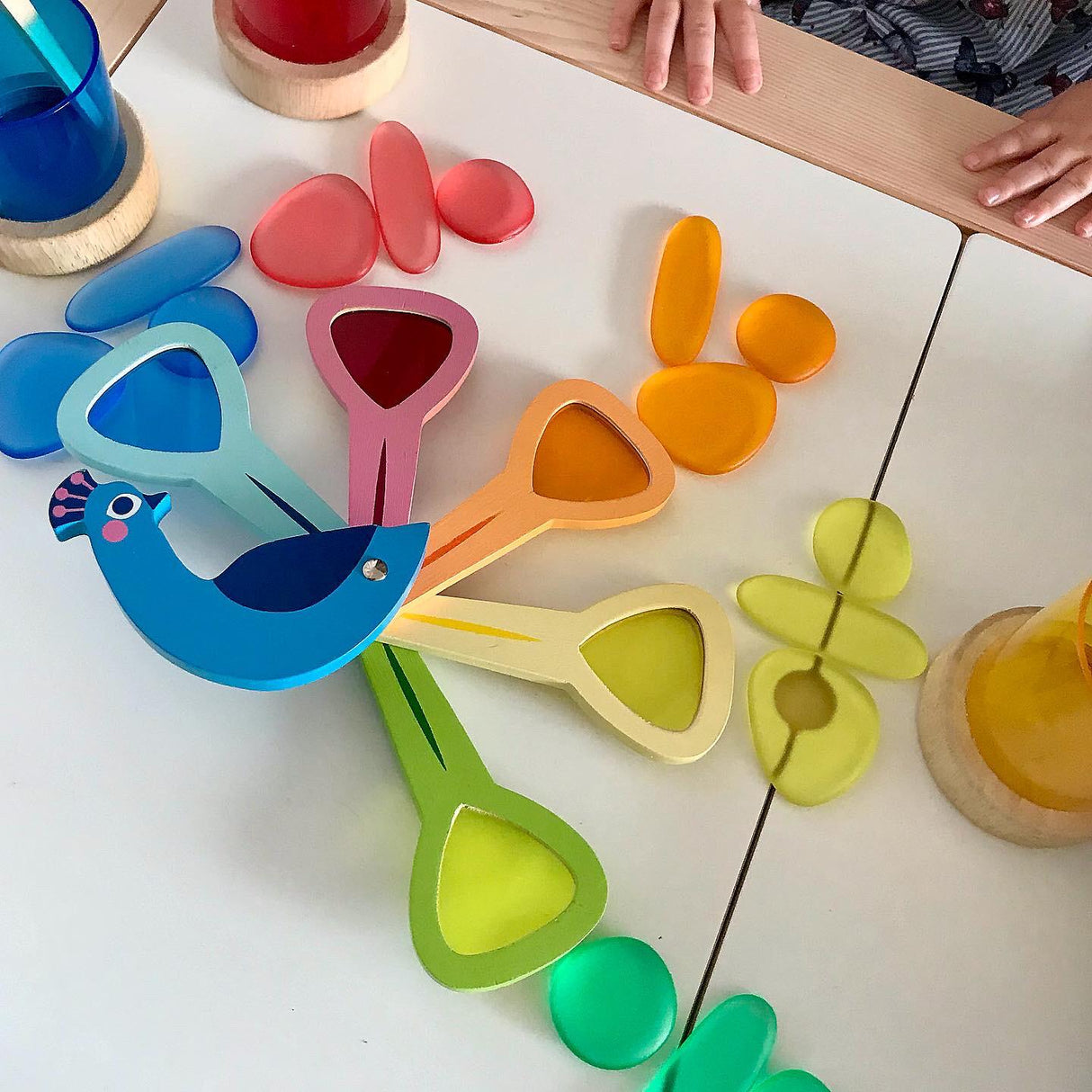 Tender Leaf Peacock Colours - Little Whispers