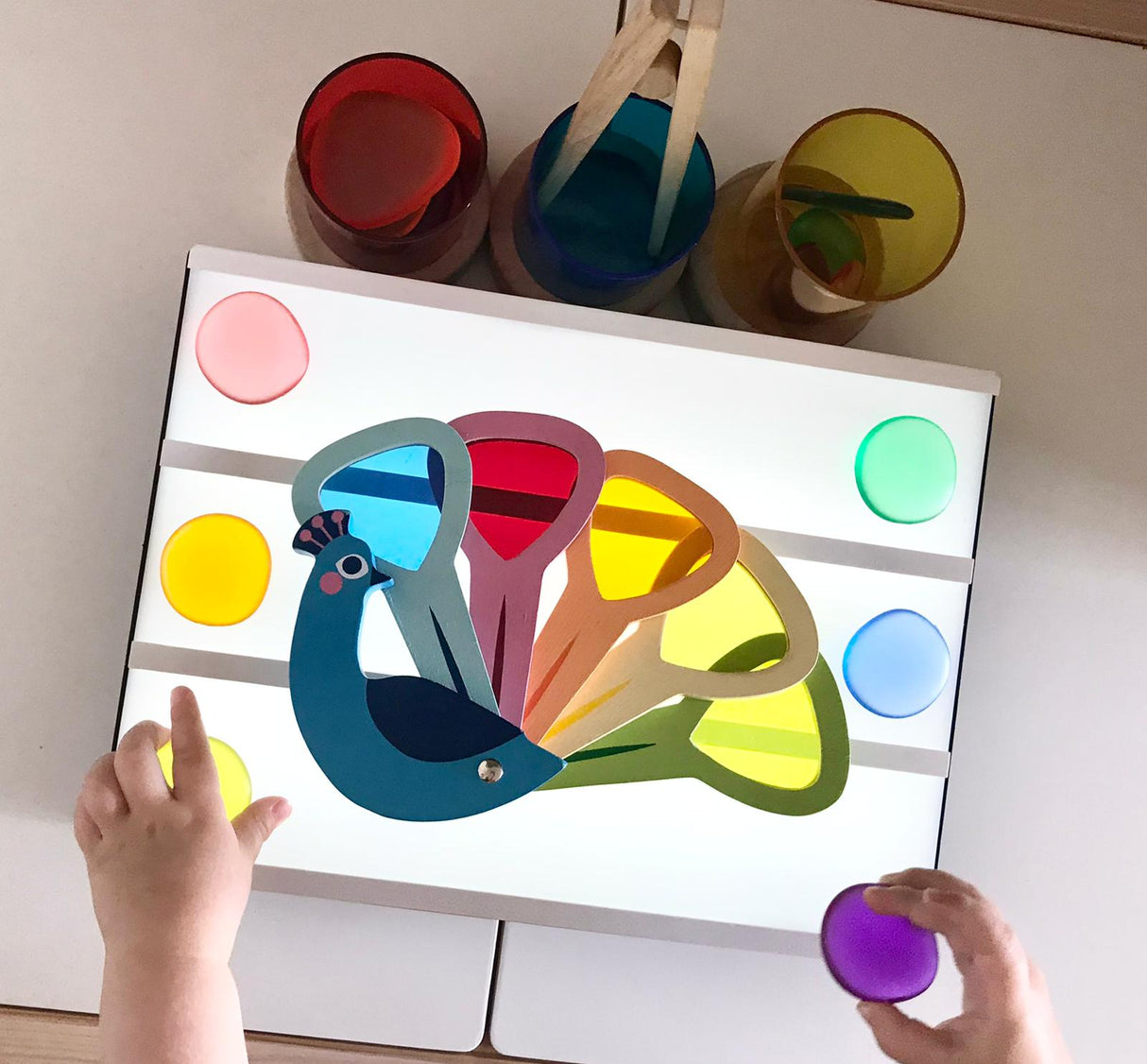 Tender Leaf Peacock Colours - Little Whispers