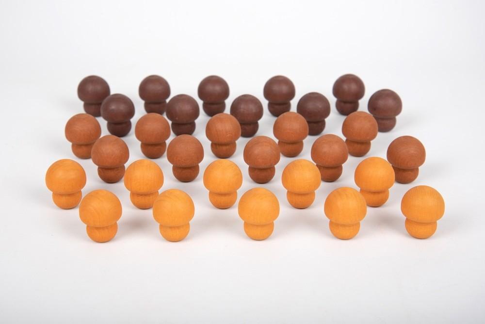 Wooden Treasures Mushrooms Pk30 74043 - Little Whispers