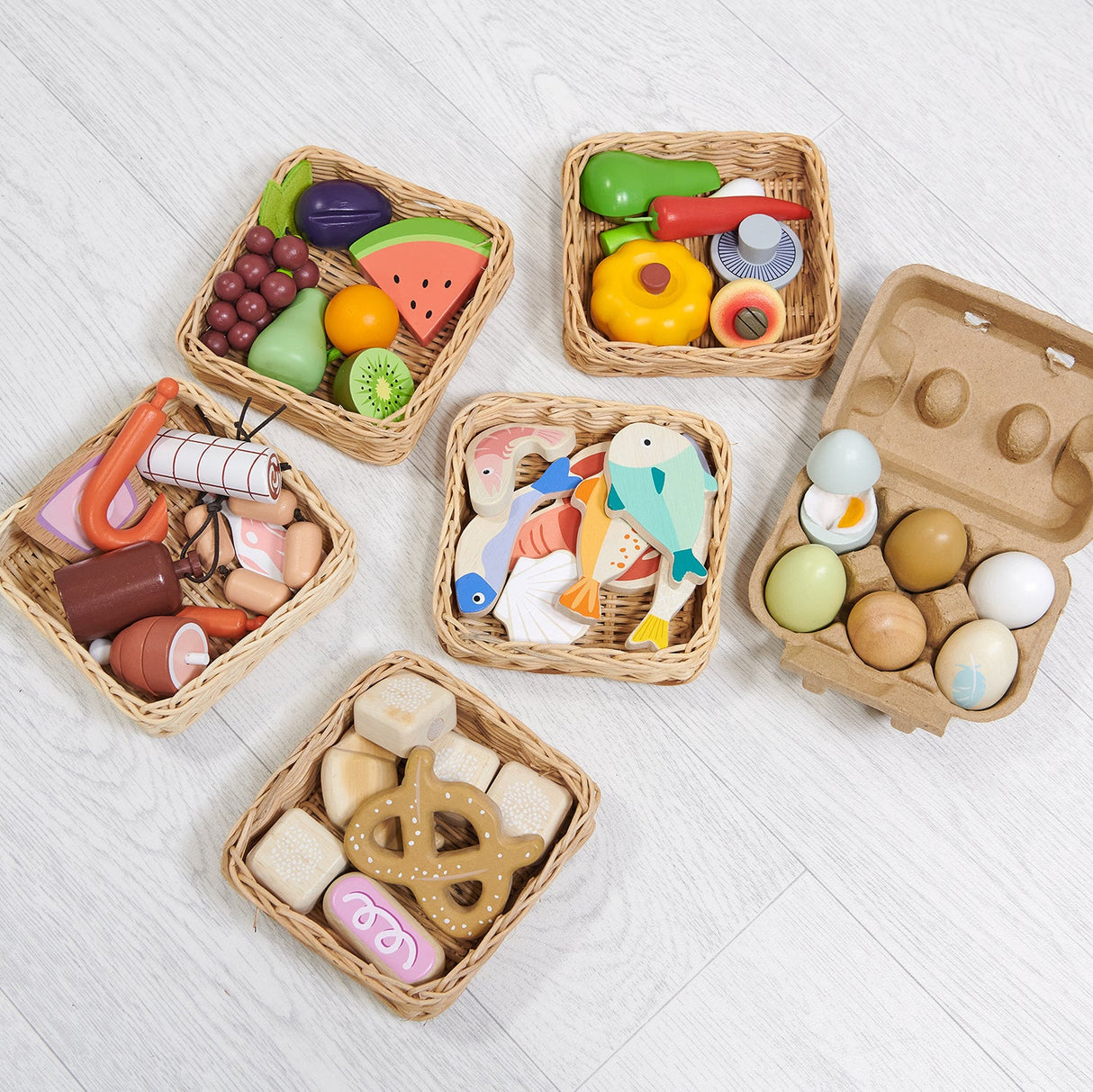 Tender Leaf Market Stall Basket Bundle - Little Whispers