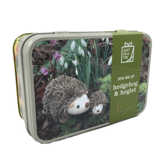 Apples To Pears Gift In A Tin Sew Me Up Hedgehog & Hoglet - Little Whispers