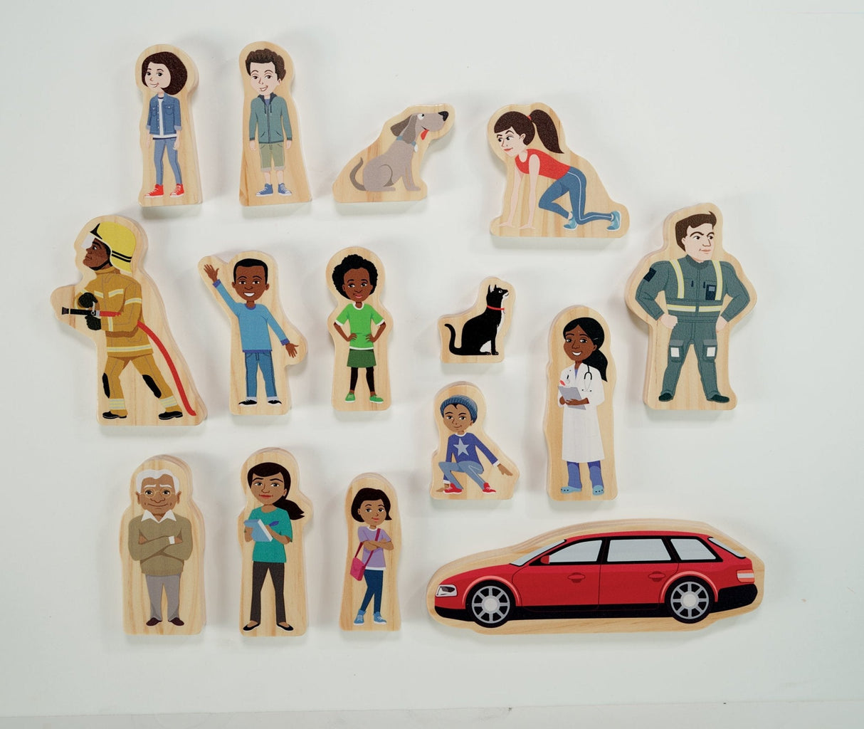 Yellow Door Superhero Individual Wooden Characters - Little Whispers