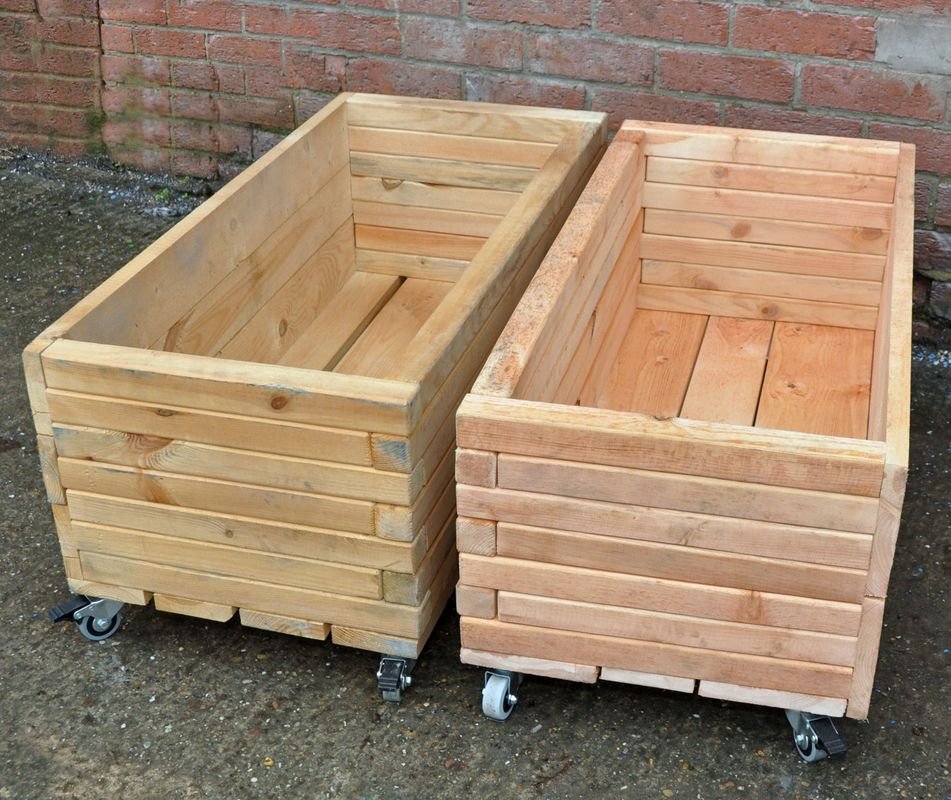 Cosy Simple Moveable Long Planters (2pk) (Direct Shipping Item) - Little Whispers