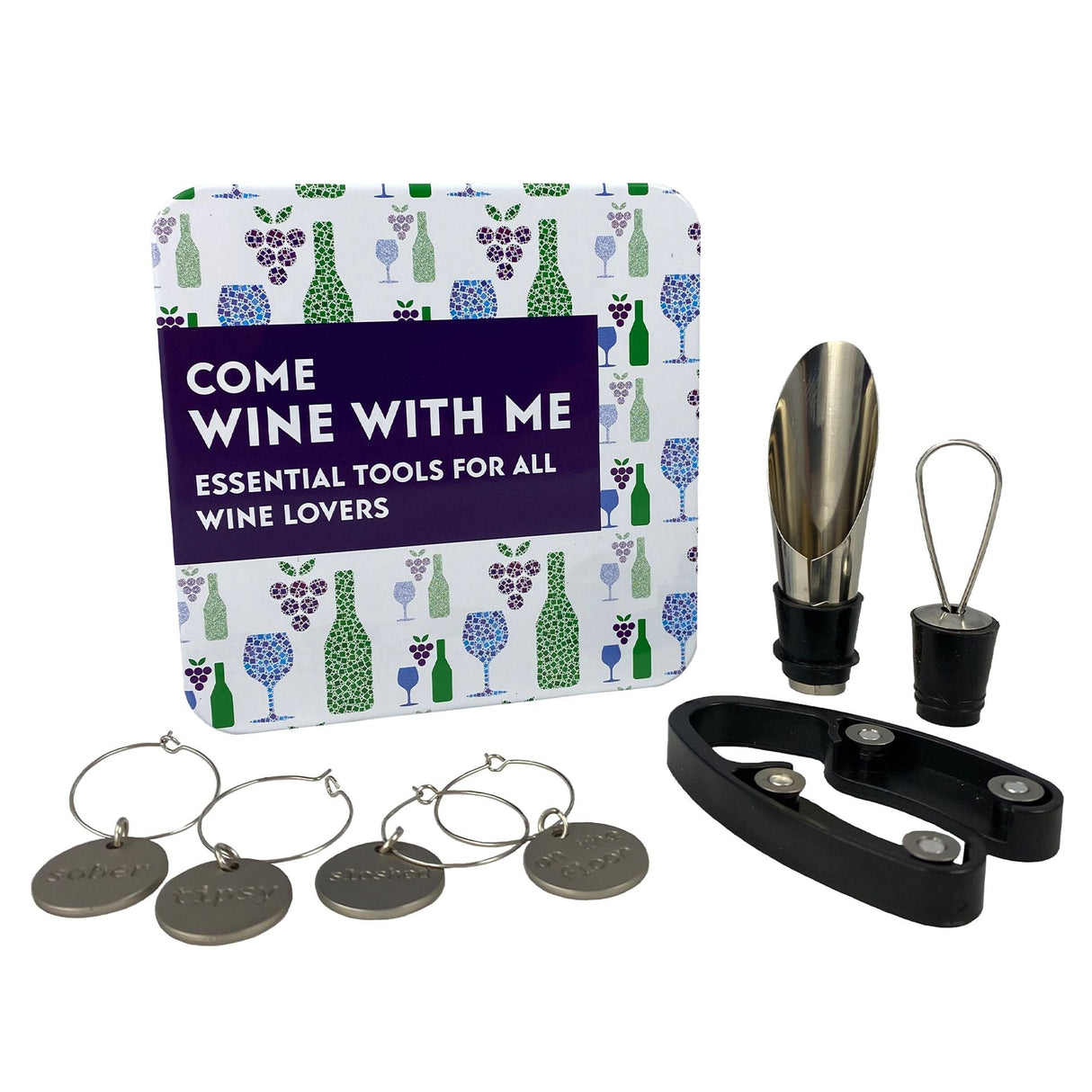 Apples To Pears Gift In A Tin FOR GROWN UPS COME WINE WITH ME TIN - Little Whispers