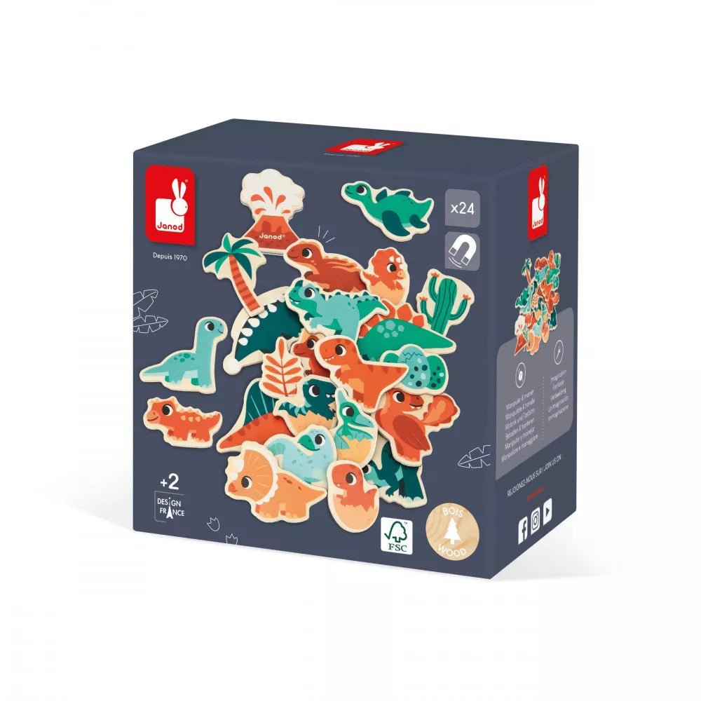 Janod Dino Magnets 24 Pieces J05839 - Little Whispers