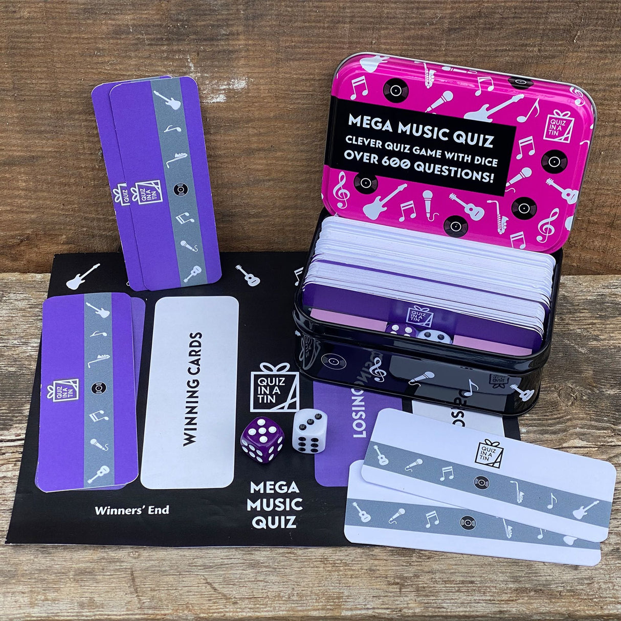 Apples to Pears Quiz in a Tin Music Quiz - Little Whispers