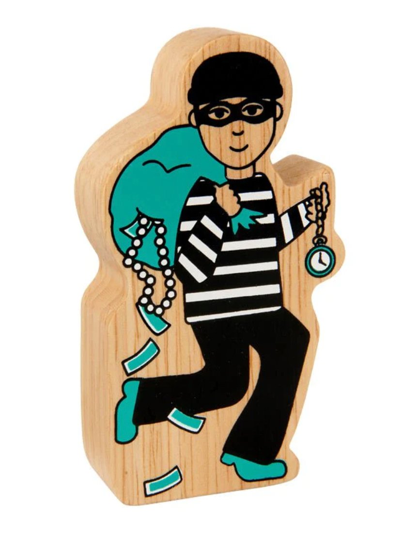 Lanka Kade Wooden Police Scene Characters (Get 1 FREE) - Little Whispers