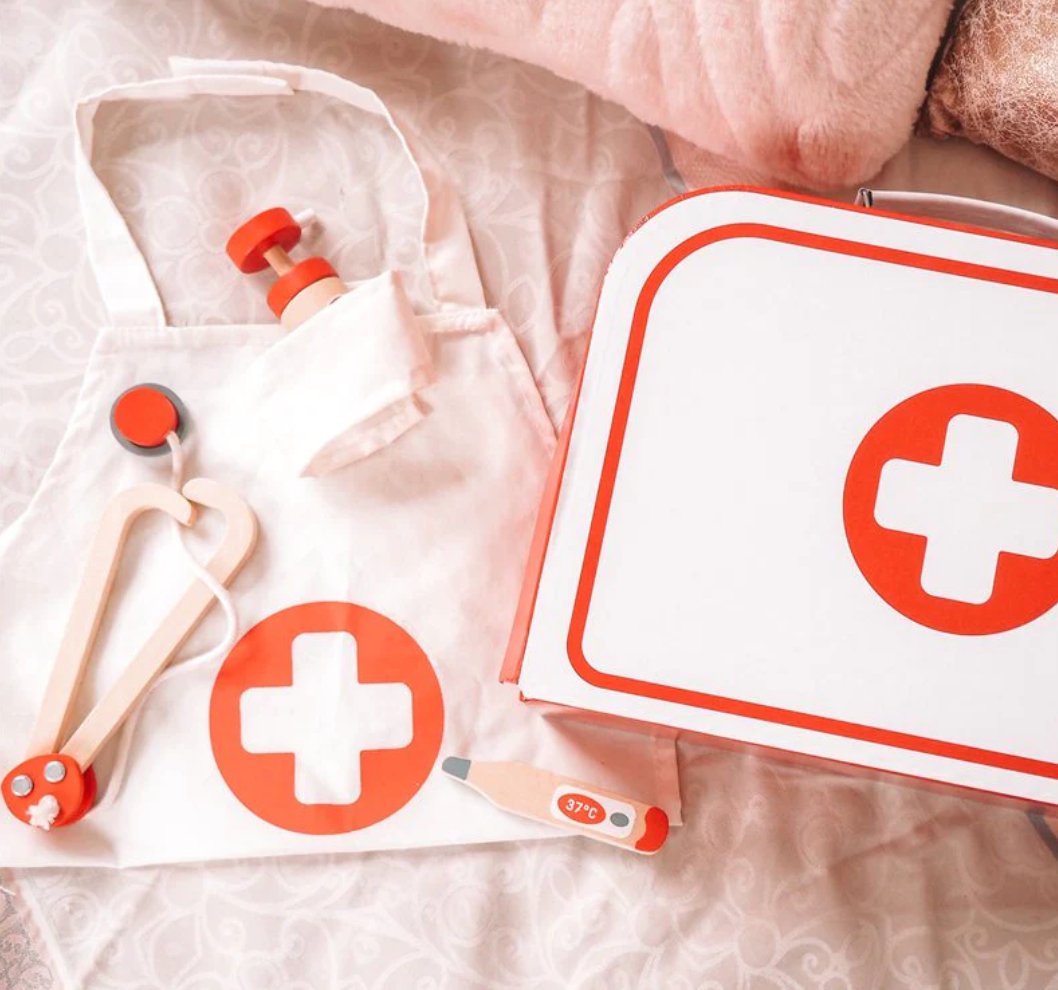 Ness the Nurse Story Sack with Medical Bag - Little Whispers