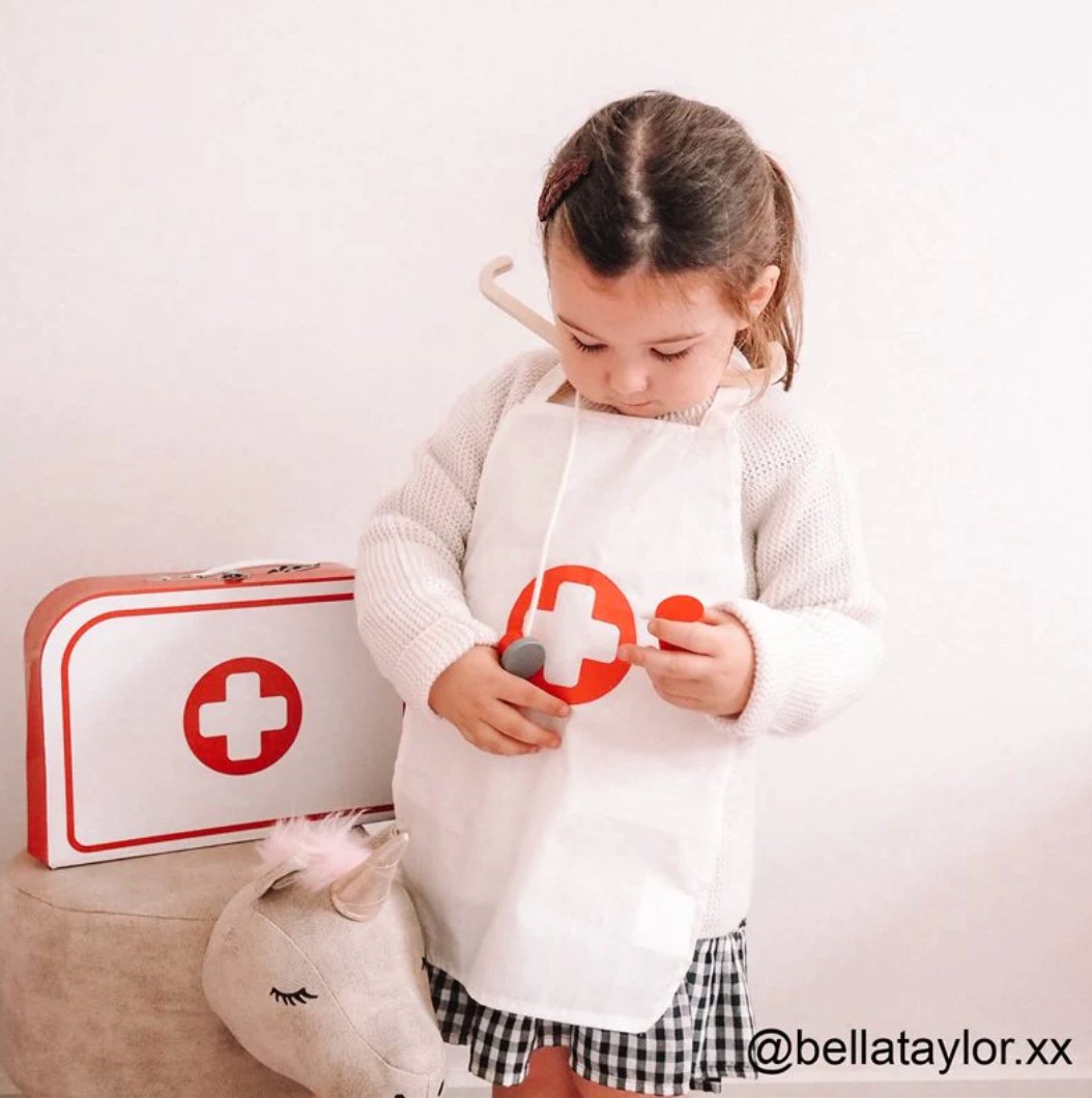 Ness the Nurse Story Sack with Medical Bag - Little Whispers