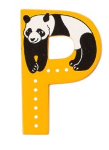 Lanka Kade Wooden Animal Letter P - Little Whispers
