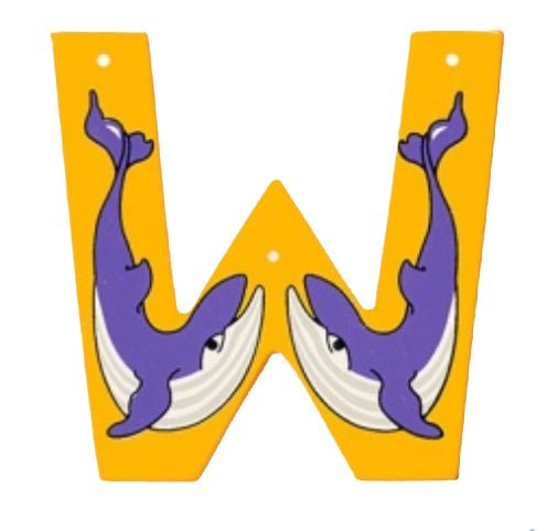 Lanka Kade Wooden Animal Letter W - Little Whispers