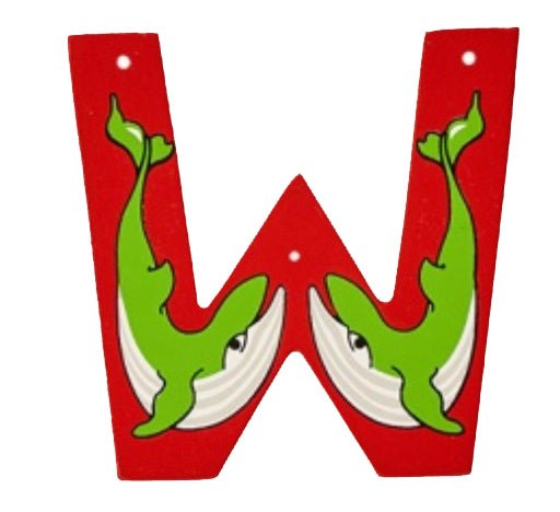 Lanka Kade Wooden Animal Letter W - Little Whispers