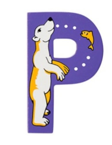Lanka Kade Wooden Animal Letter P - Little Whispers