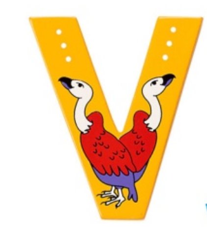 Lanka Kade Wooden Animal Letter V - Little Whispers