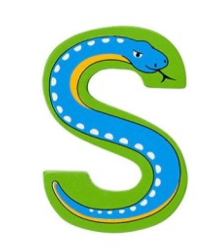 Lanka Kade Wooden Animal Letter S - Little Whispers