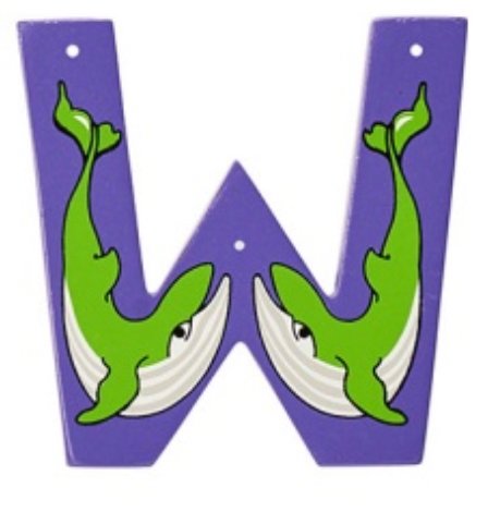 Lanka Kade Wooden Animal Letter W - Little Whispers
