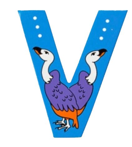 Lanka Kade Wooden Animal Letter V - Little Whispers