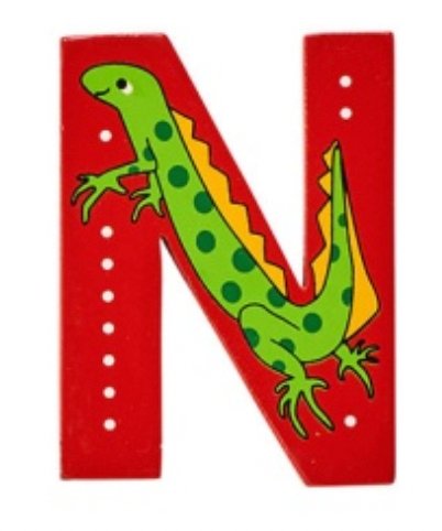 Lanka Kade Wooden Animal Letter N - Little Whispers