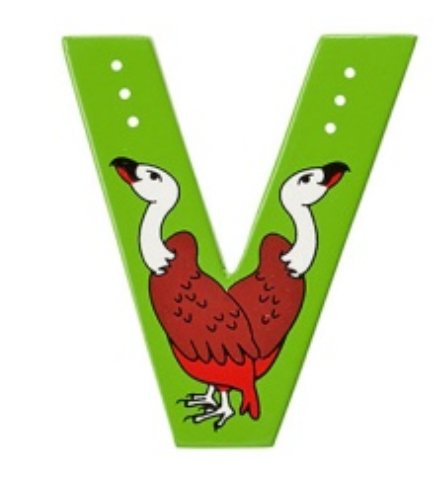 Lanka Kade Wooden Animal Letter V - Little Whispers