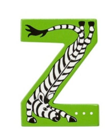 Lanka Kade Wooden Animal Letter Z - Little Whispers