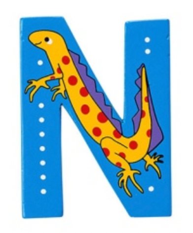 Lanka Kade Wooden Animal Letter N - Little Whispers