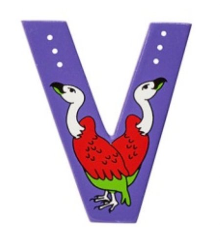 Lanka Kade Wooden Animal Letter V - Little Whispers