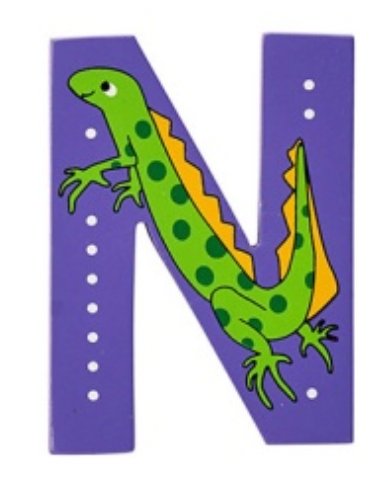 Lanka Kade Wooden Animal Letter N - Little Whispers
