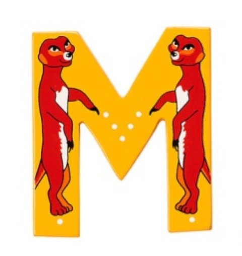 Lanka Kade Wooden Animal Letter M - Little Whispers