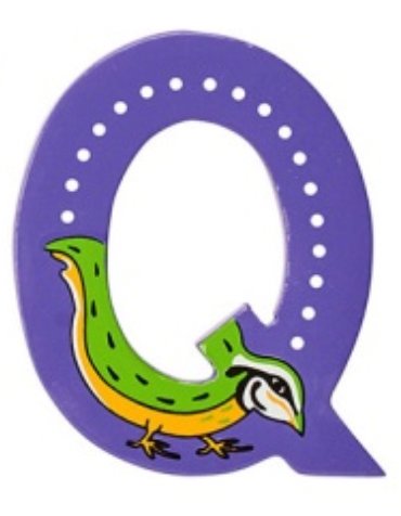 Lanka Kade Wooden Animal Letter Q - Little Whispers
