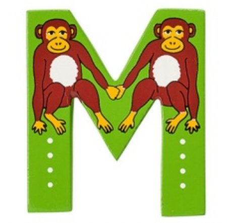 Lanka Kade Wooden Animal Letter M - Little Whispers