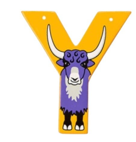 Lanka Kade Wooden Animal Letter Y - Little Whispers