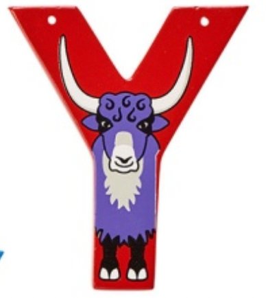 Lanka Kade Wooden Animal Letter Y - Little Whispers