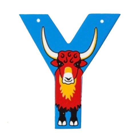 Lanka Kade Wooden Animal Letter Y - Little Whispers