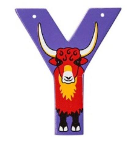 Lanka Kade Wooden Animal Letter Y - Little Whispers
