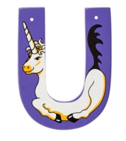 Lanka Kade Wooden Animal Letter U - Little Whispers