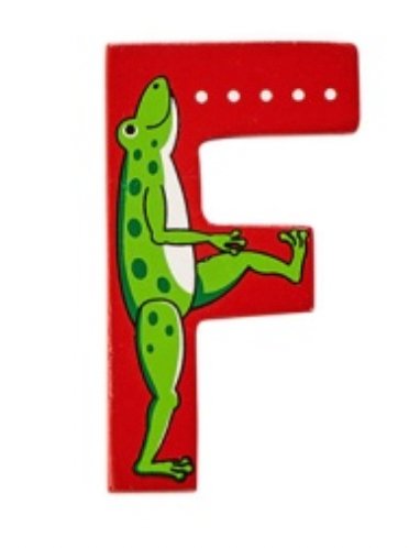 Lanka Kade Wooden Animal Letter F - Little Whispers