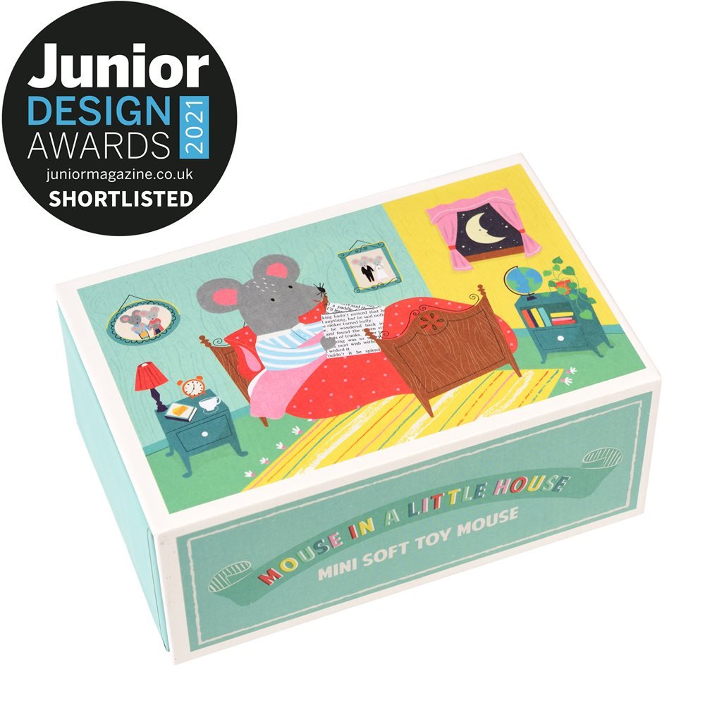 Mouse in a little house soft toy - Little Whispers