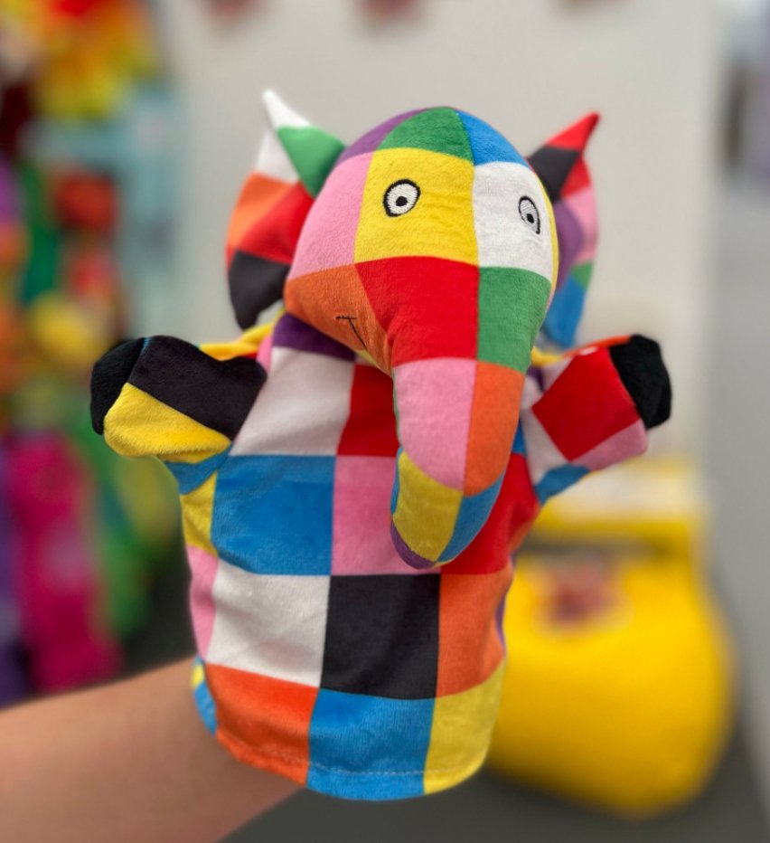 Puppet Company Elmer Hand Puppet - Little Whispers