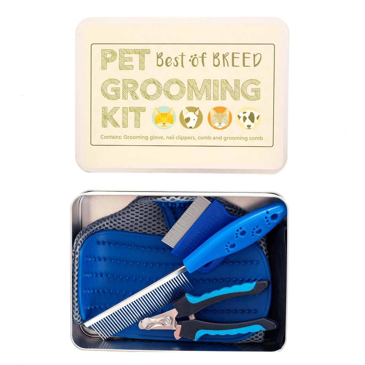 Apples To Pears Gift In A Tin Pet Grooming Kit - Little Whispers