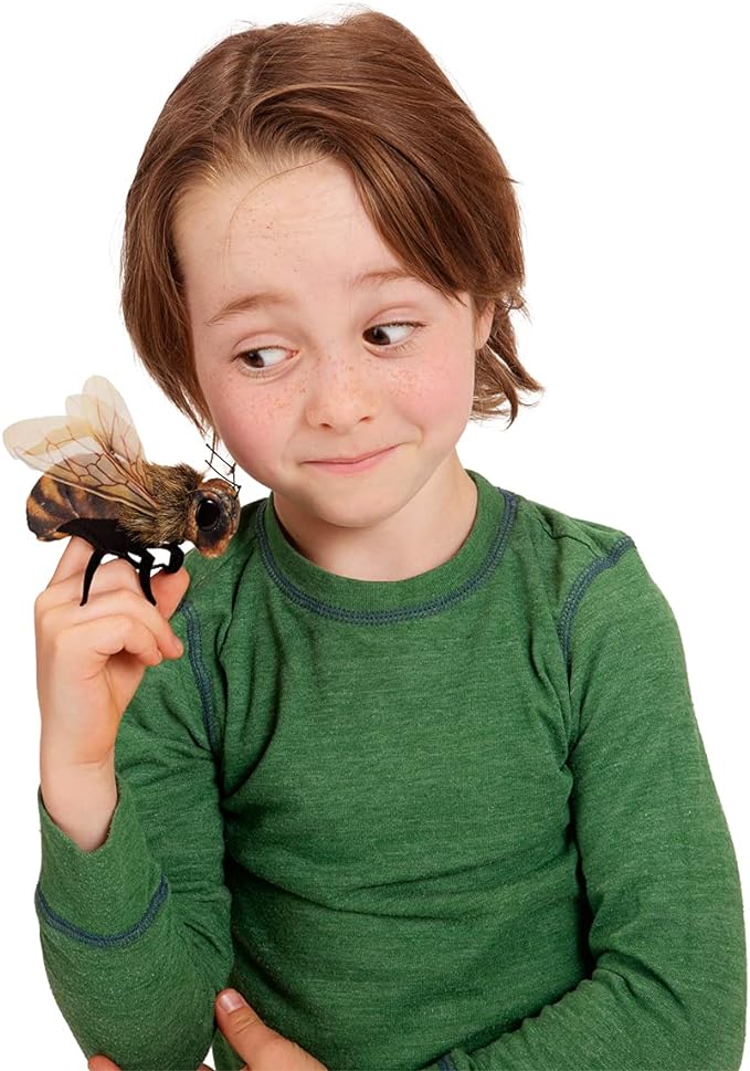 Folkmanis Mini Bee Finger Puppet (Pre-Order) - Little Whispers
