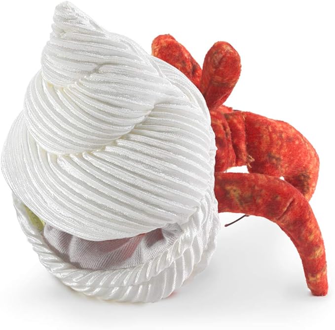 Folkmanis Mini Hermit Crab Finger Puppet (Pre-Order) - Little Whispers