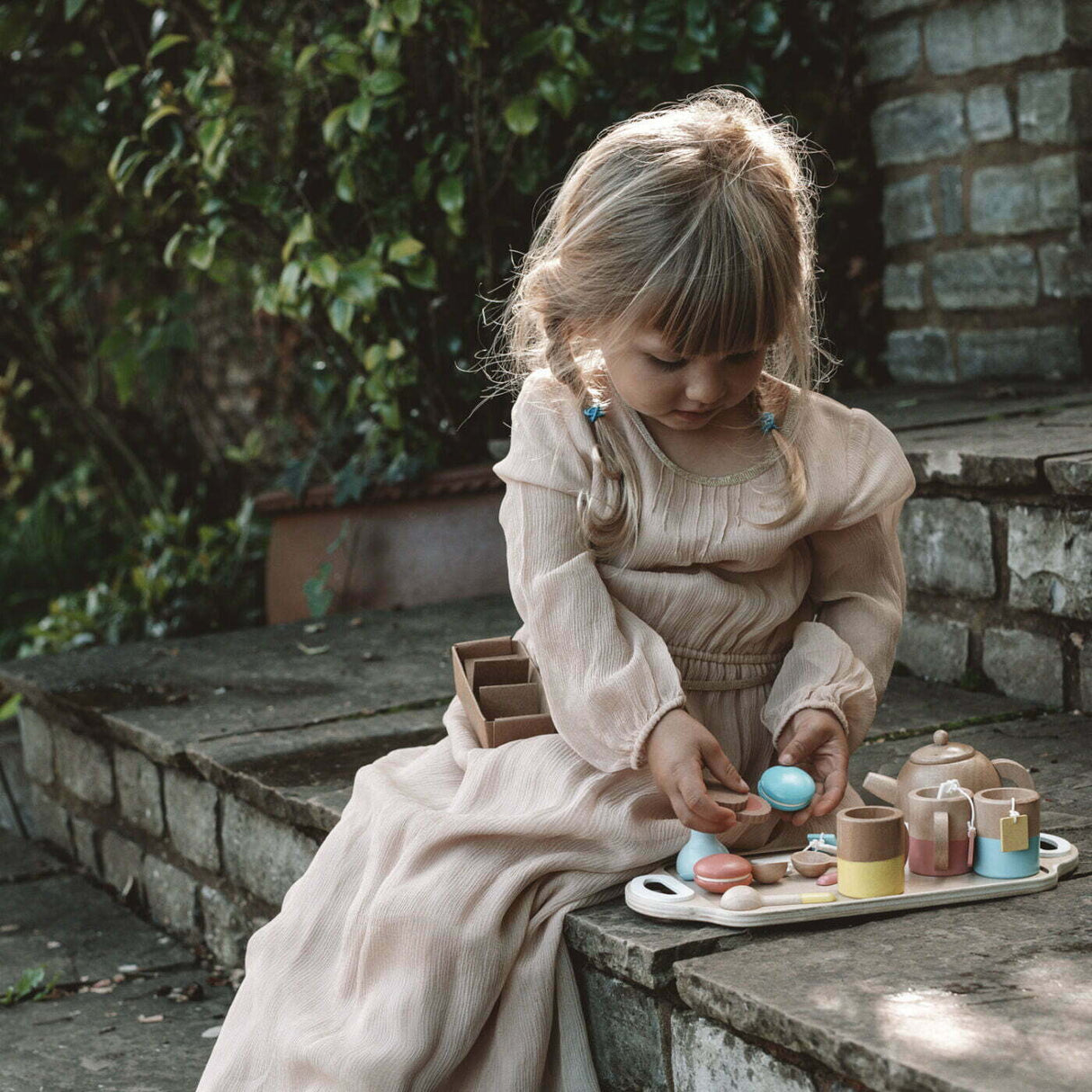 Vilac Wooden Tea Set VIL8164 (Direct Shipping) - Little Whispers