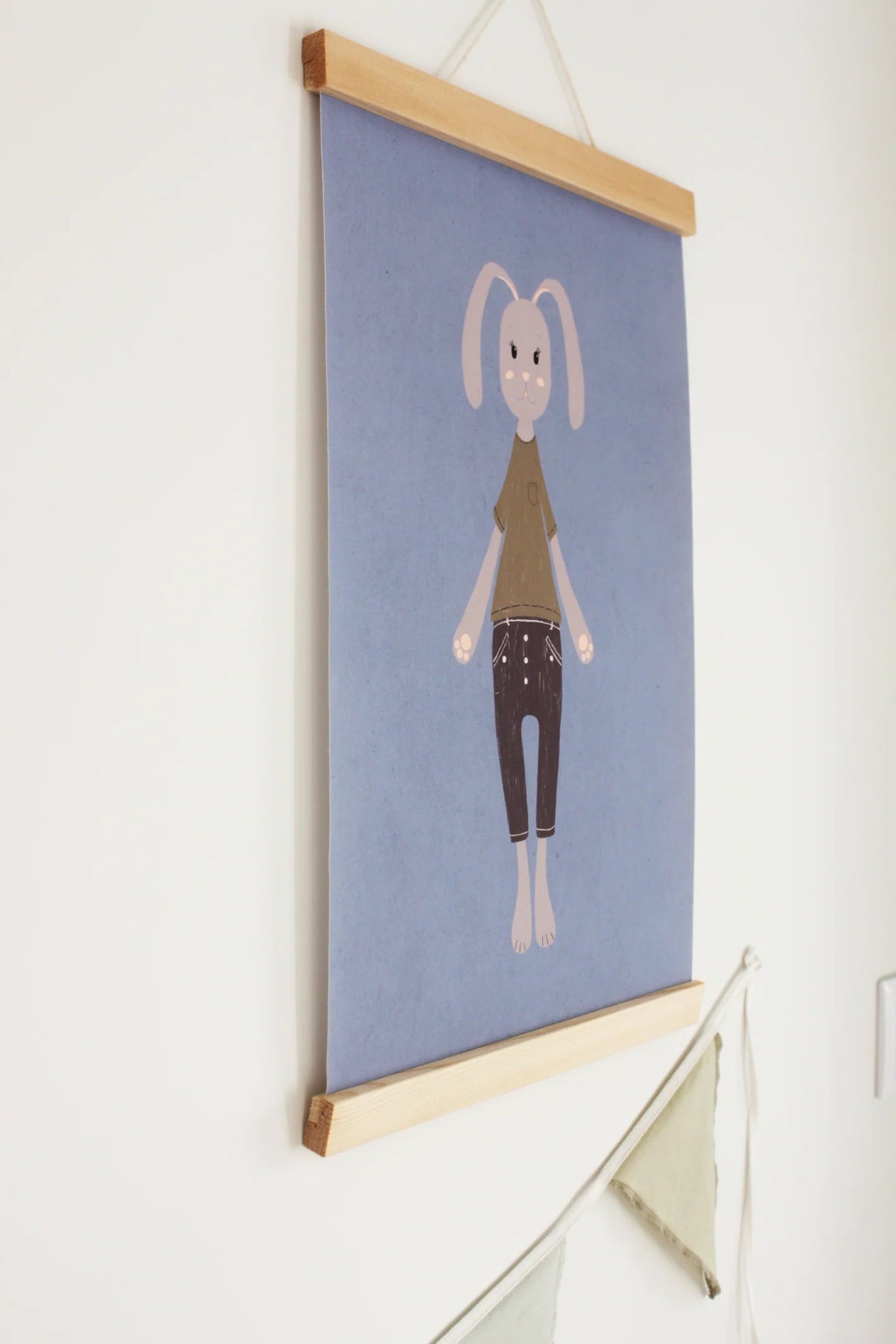 Happy Bunny Nursery Wall Art - Little Whispers