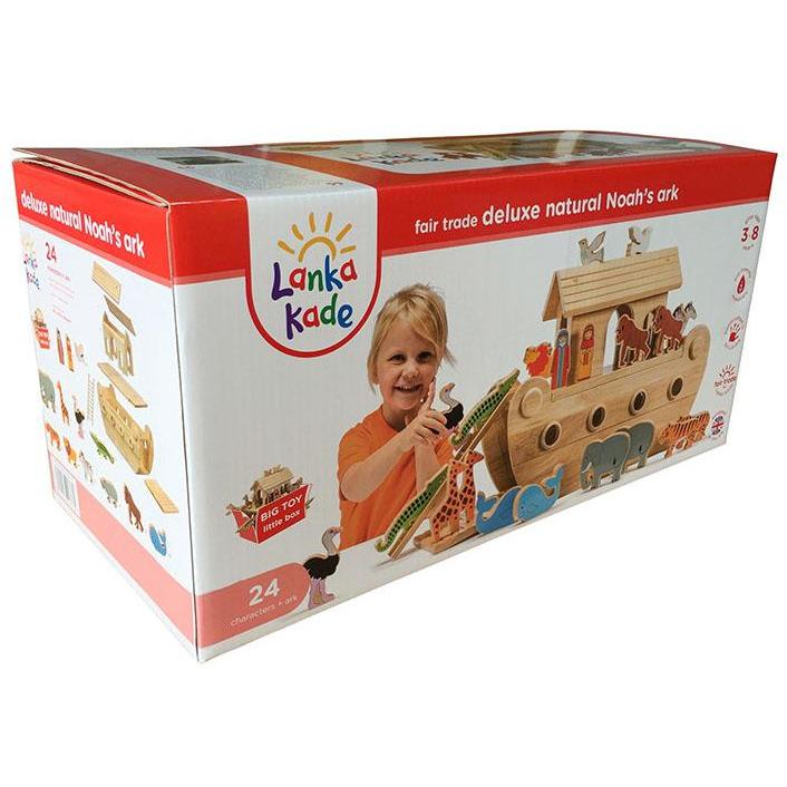 Deluxe Noah's Ark With 24 Colourful Animals - Little Whispers