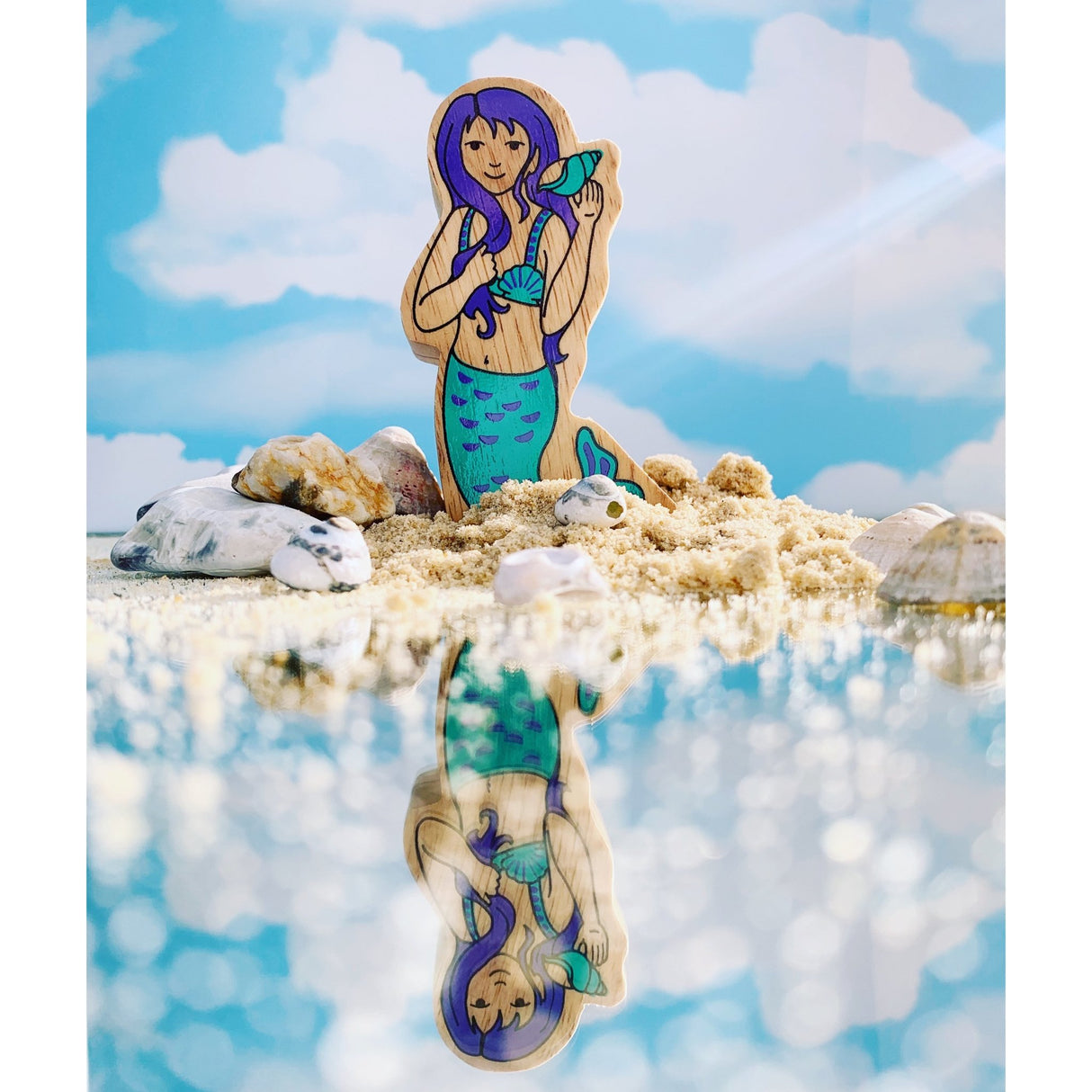 Lanka Kade Wooden Mermaid - Little Whispers