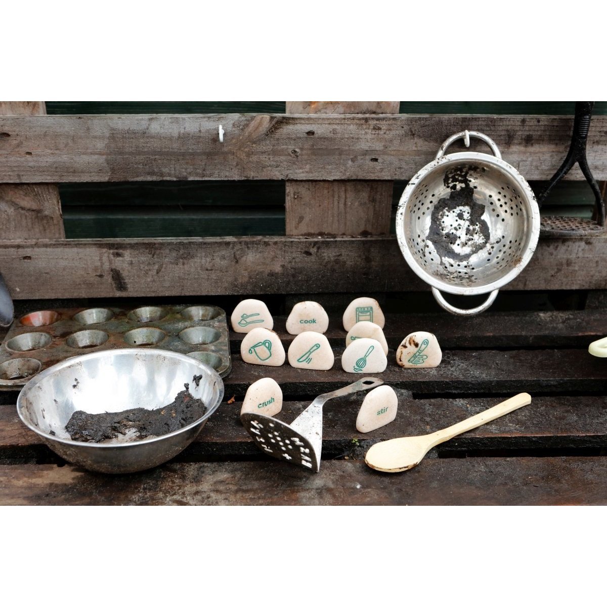 Mud Kitchen Sequencing Stones - Little Whispers